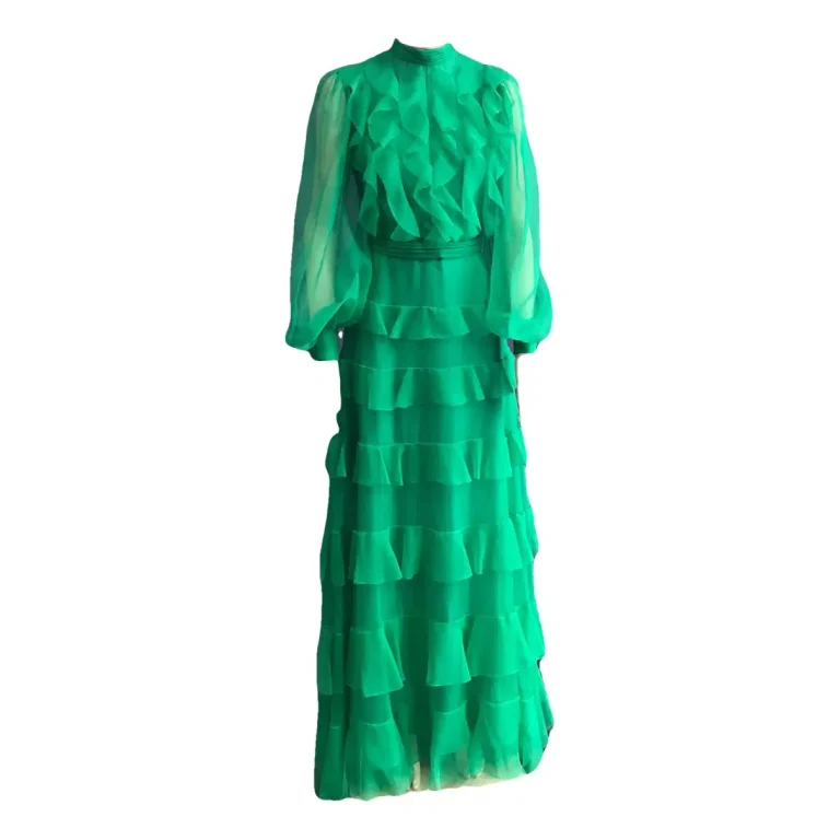Ralph & Russo Green Satin Dress