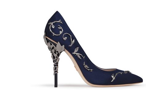 Ralph & Russo Eden Heels — Midnight Blue