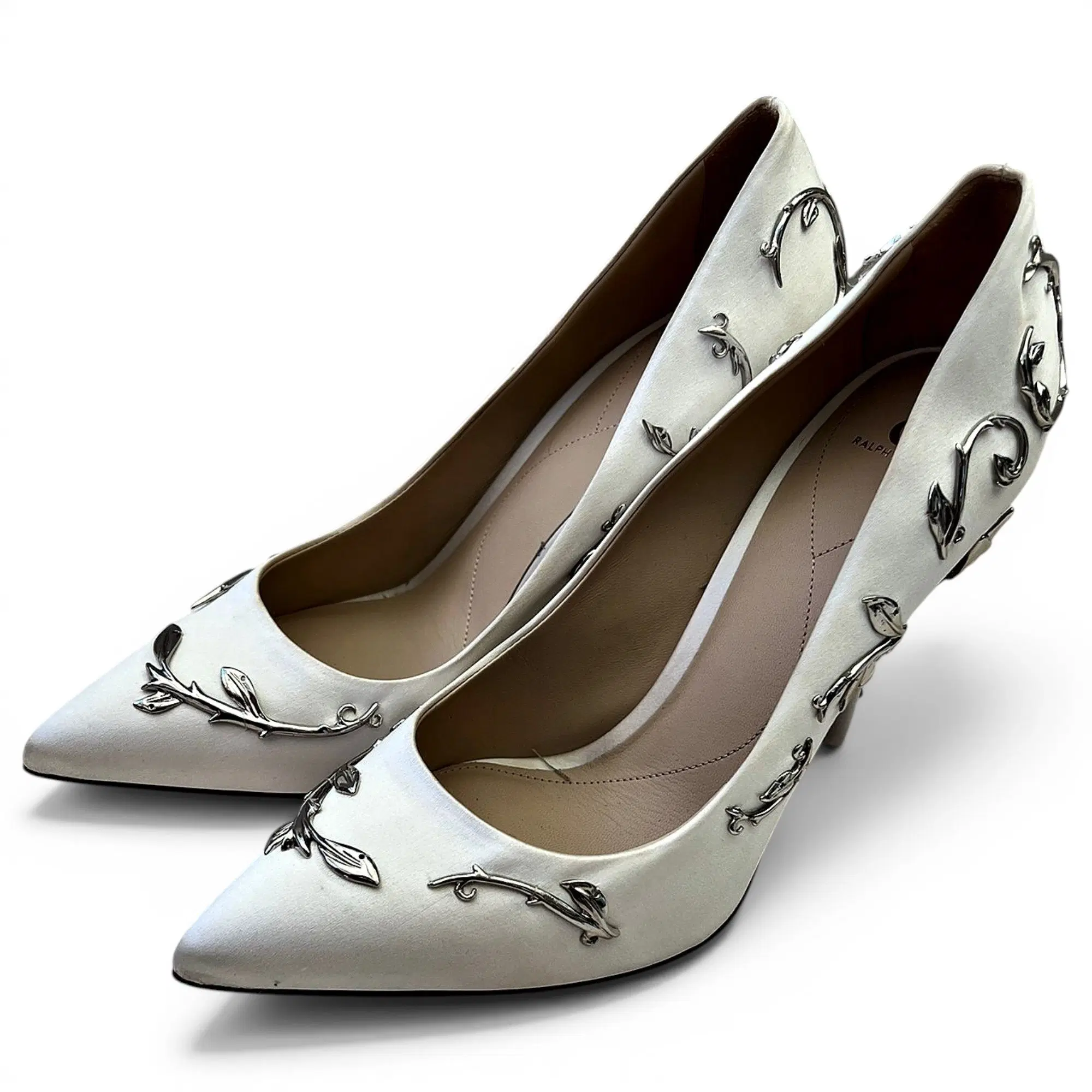Ralph & Russo Eden Heels — Pure White